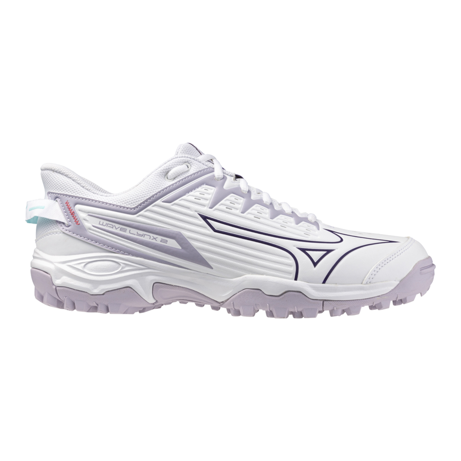 Mizuno WAVE LYNX 2 White/VioletIndigo/CamelliaRos